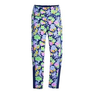 Disney Lilly Pulitzer Mickey Minnie Mouse Weekender Leggings Preppy Blue Sz XXS